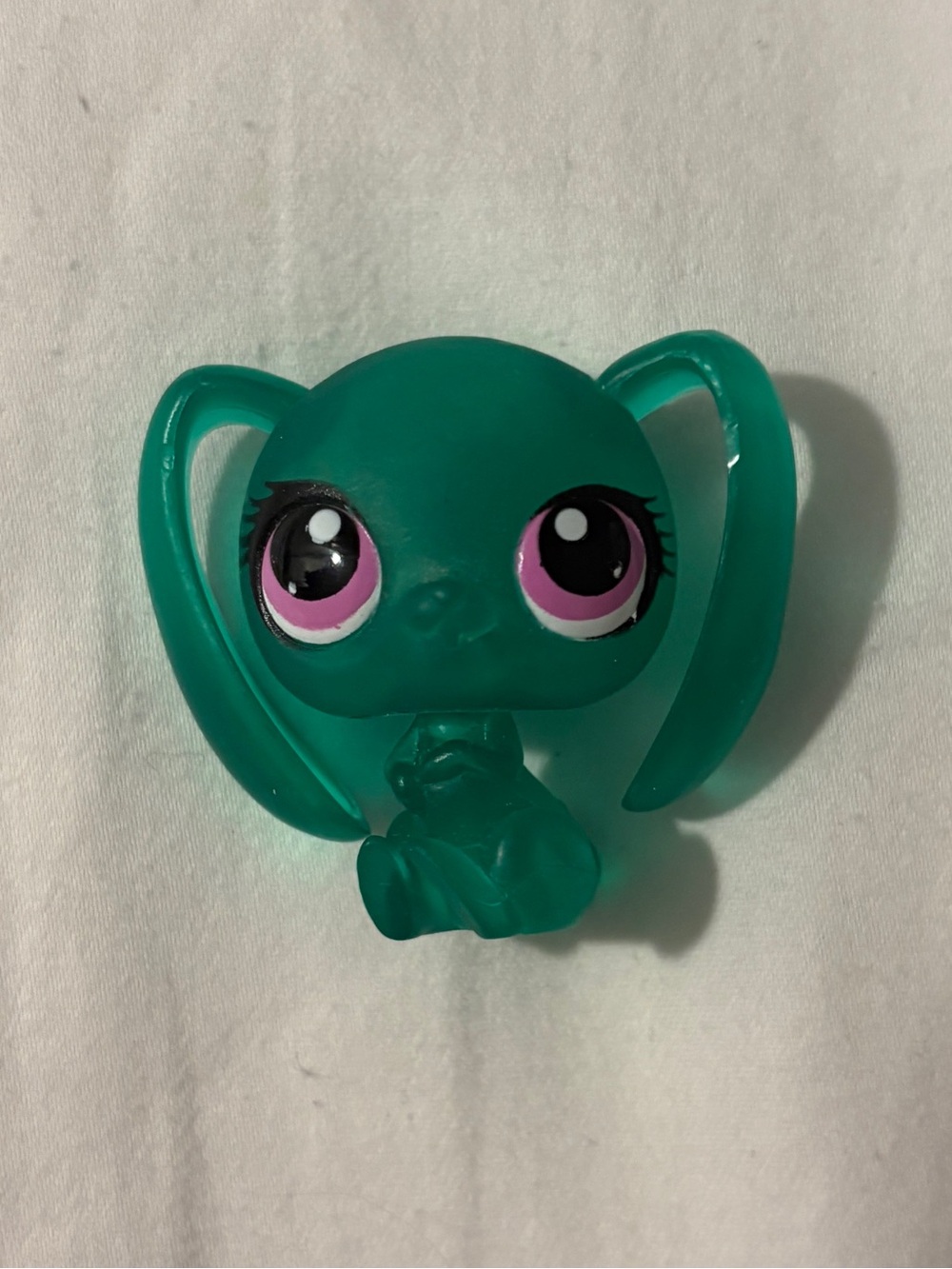 Littlest Pet Shop, Green Translucent Rabbit Bunny #3163 Blind Bags Pet